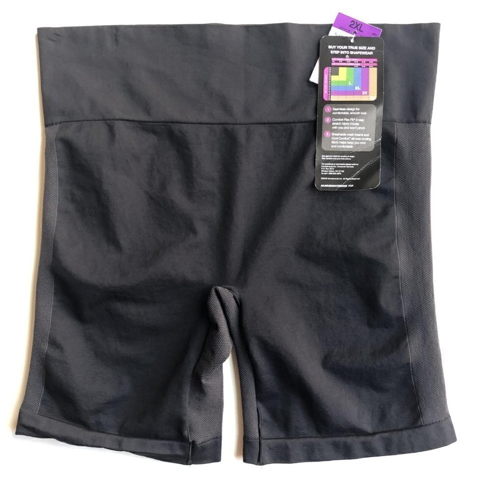 Bali Women's Comfort Revolution Seamless Thigh Slimmer, 2X